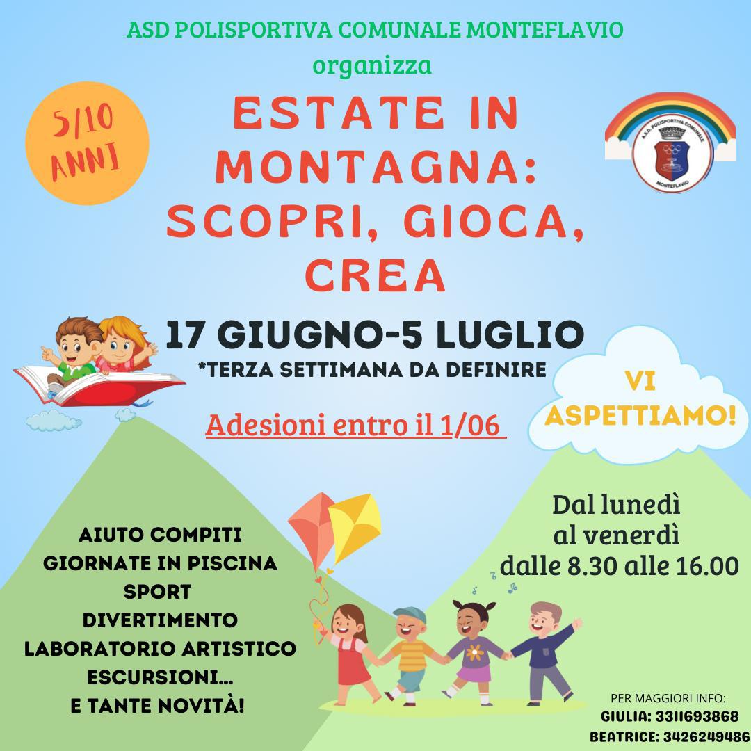 ESTATE IN MONTAGNA: SCOPRI, GIOCA, CREA